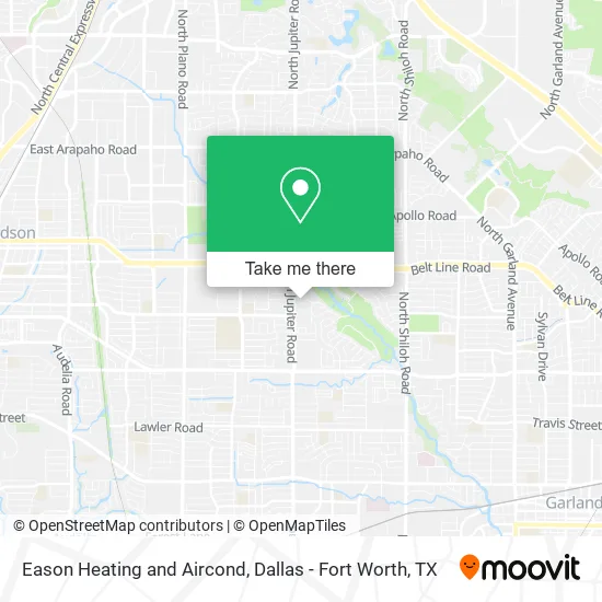 Eason Heating and Aircond map