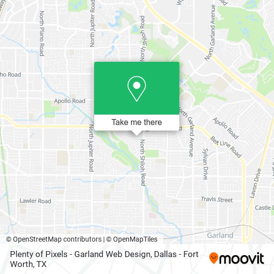 Plenty of Pixels - Garland Web Design map