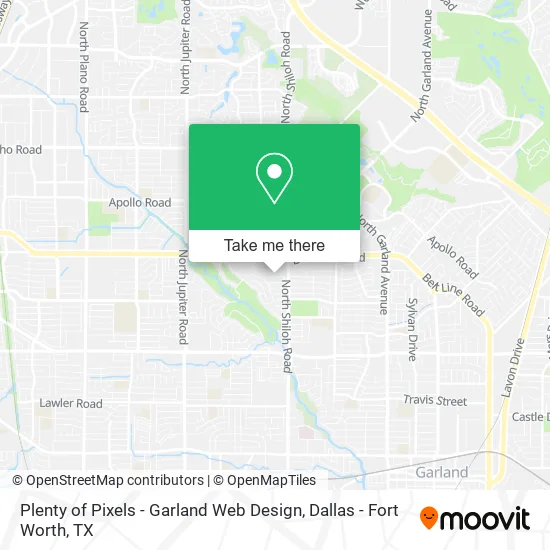 Plenty of Pixels - Garland Web Design map