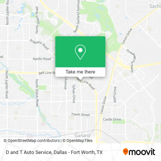 D and T Auto Service map
