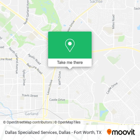 Mapa de Dallas Specialized Services