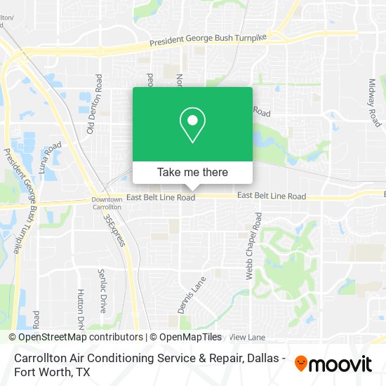 Carrollton Air Conditioning Service & Repair map