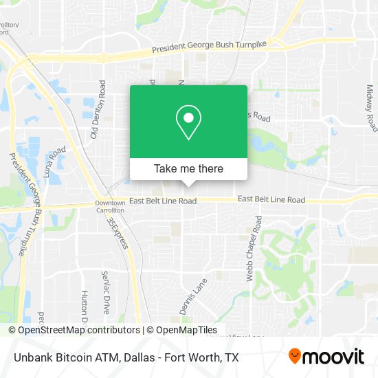 Unbank Bitcoin ATM map