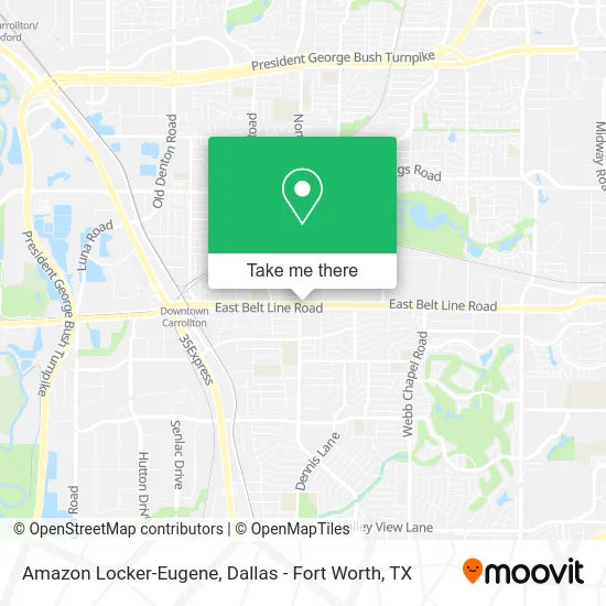 Amazon Locker-Eugene map