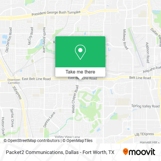 Packet2 Communications map