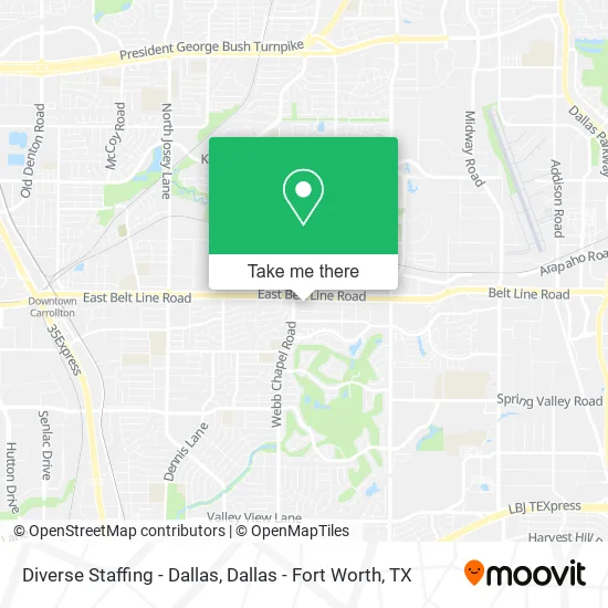 Diverse Staffing - Dallas map