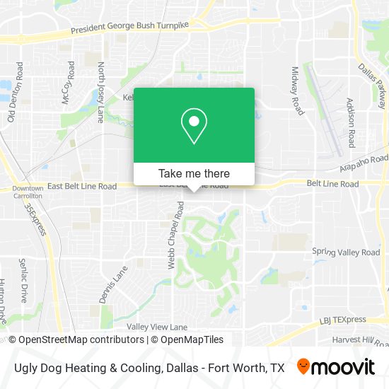 Ugly Dog Heating & Cooling map