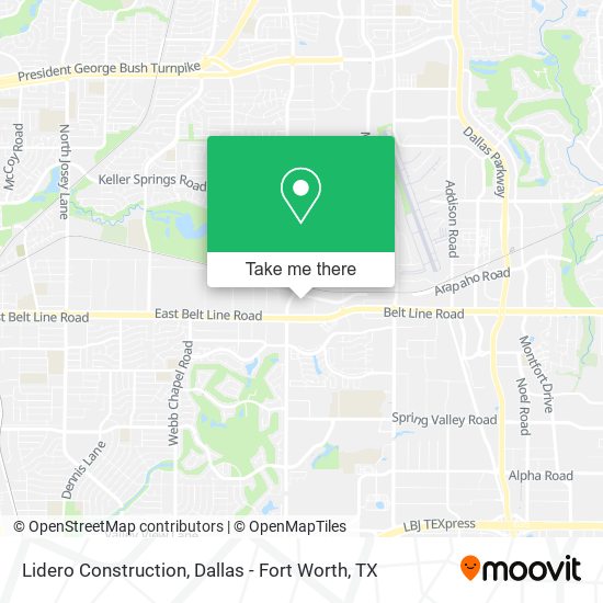 Mapa de Lidero Construction