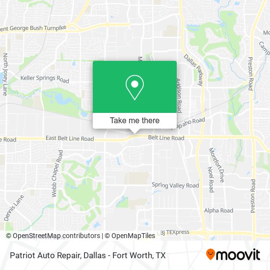 Patriot Auto Repair map