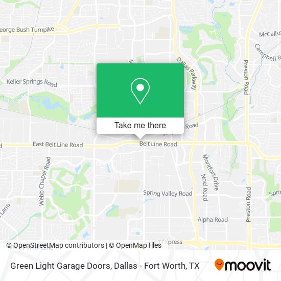 Mapa de Green Light Garage Doors