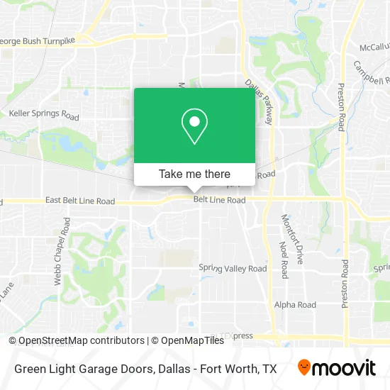 Green Light Garage Doors map
