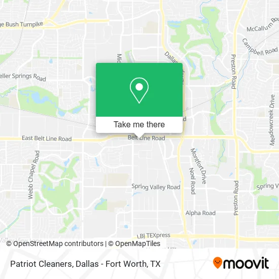 Mapa de Patriot Cleaners