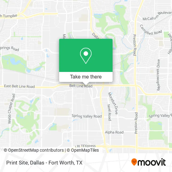 Mapa de Print Site