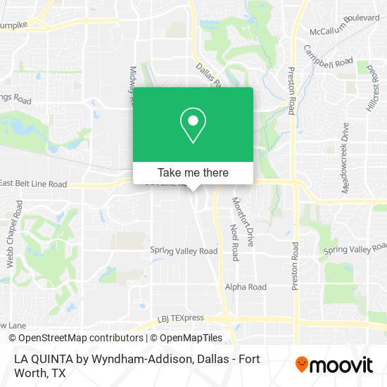 LA QUINTA by Wyndham-Addison map