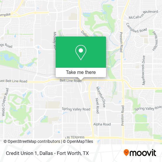 Credit Union 1 map
