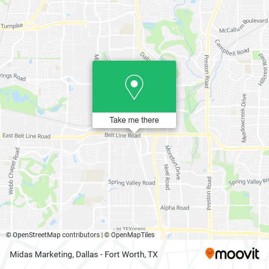 Midas Marketing map