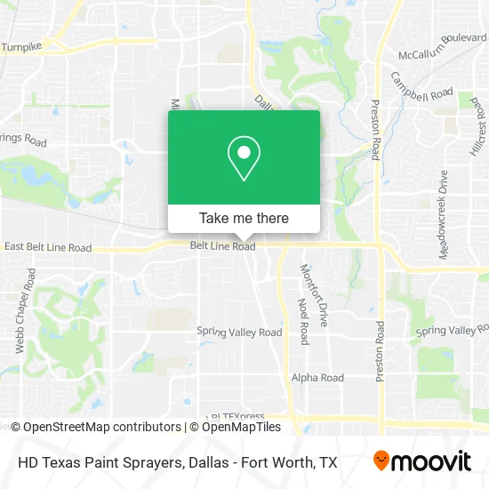 Mapa de HD Texas Paint Sprayers