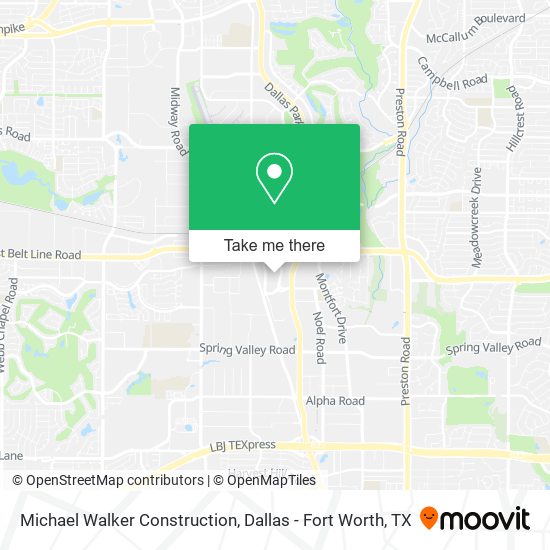 Mapa de Michael Walker Construction