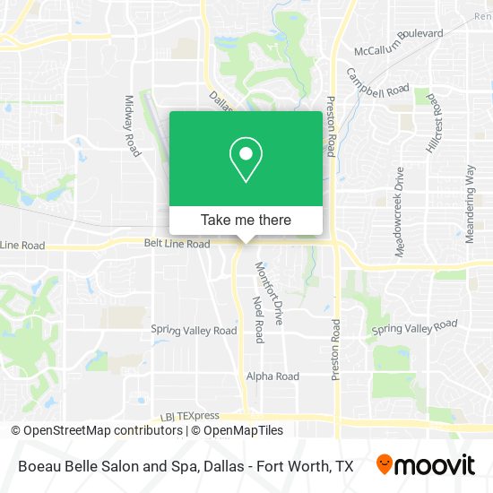 Mapa de Boeau Belle Salon and Spa