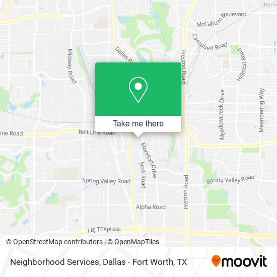 Neighborhood Services map