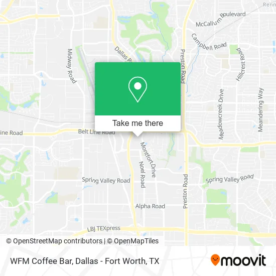 WFM Coffee Bar map