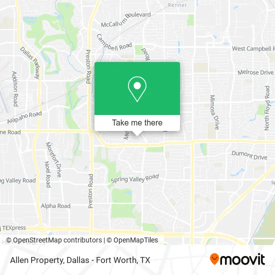 Allen Property map