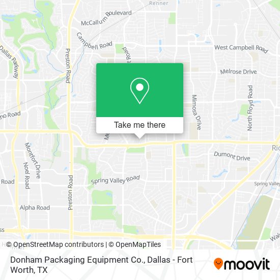 Donham Packaging Equipment Co. map