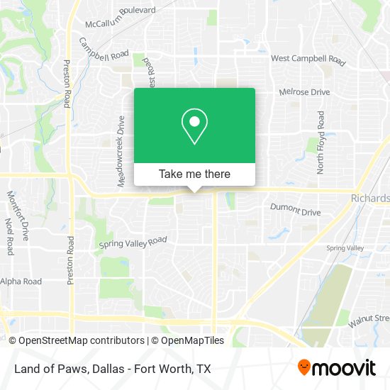 Land of Paws map