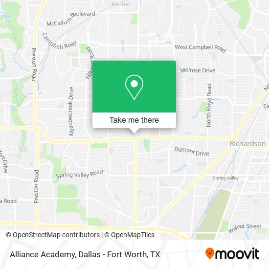 Mapa de Alliance Academy