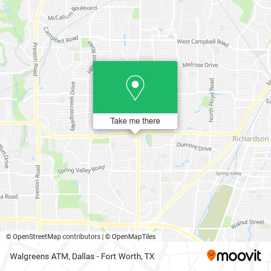 Mapa de Walgreens ATM