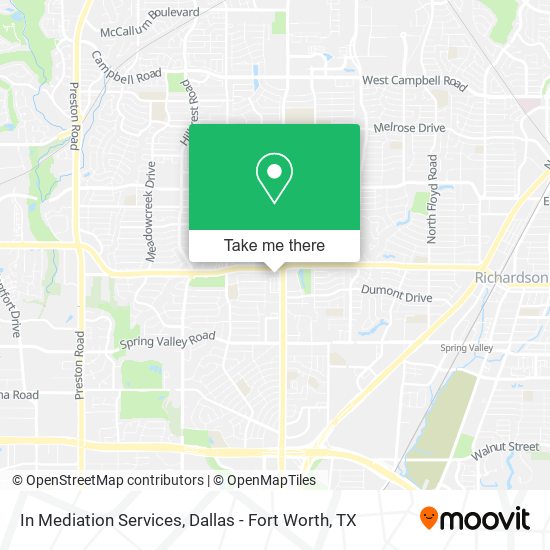 In Mediation Services map