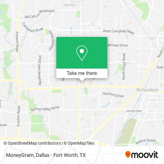 MoneyGram map