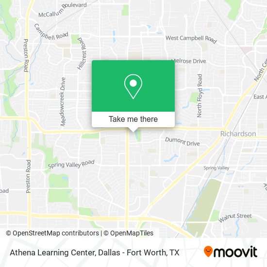 Mapa de Athena Learning Center