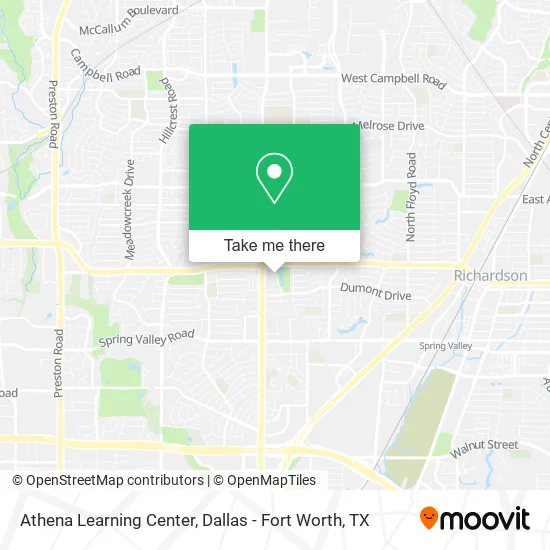 Athena Learning Center map