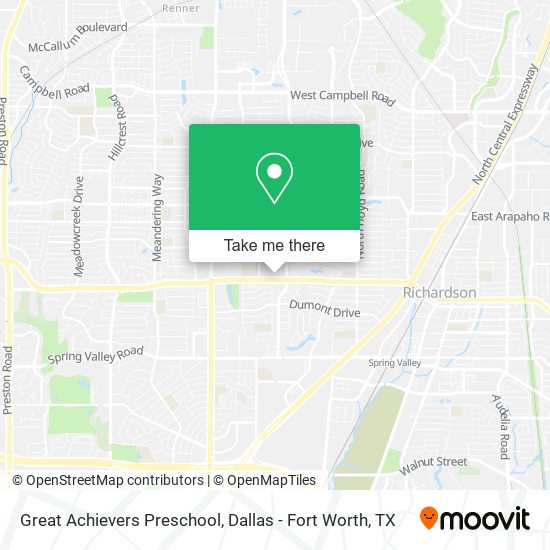 Mapa de Great Achievers Preschool