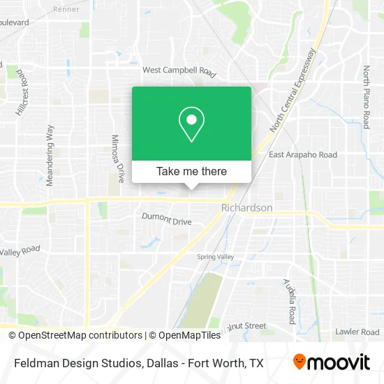 Feldman Design Studios map