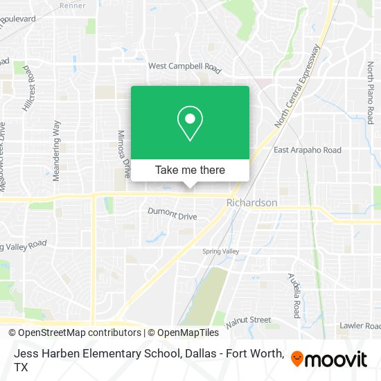 Jess Harben Elementary School map