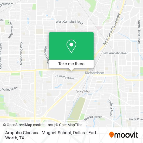 Mapa de Arapaho Classical Magnet School