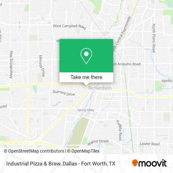 Industrial Pizza & Brew map