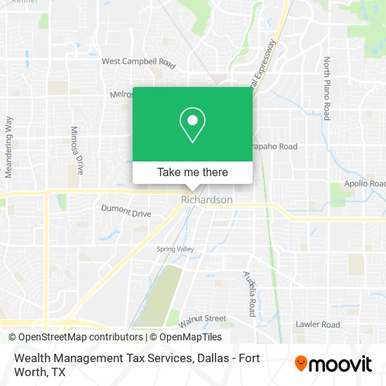 Wealth Management Tax Services map