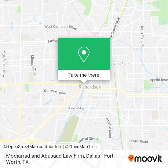 Modjarrad and Abusaad Law Firm map