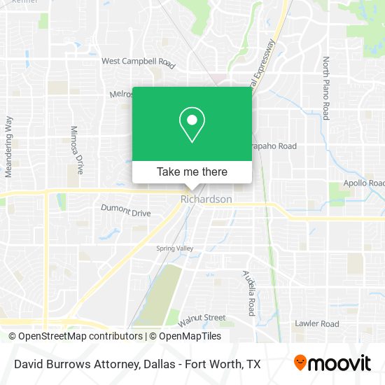 David Burrows Attorney map