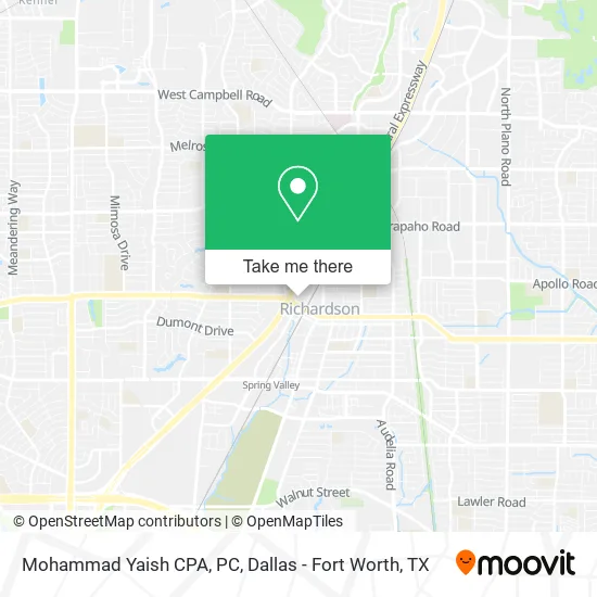 Mohammad Yaish CPA, PC map