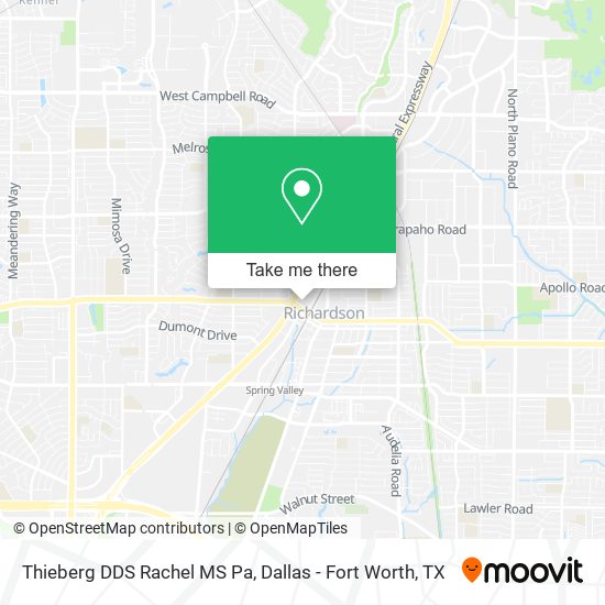 Thieberg DDS Rachel MS Pa map