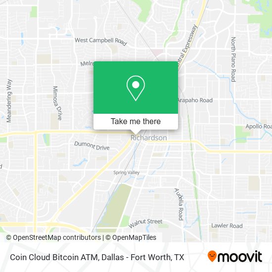 Coin Cloud Bitcoin ATM map