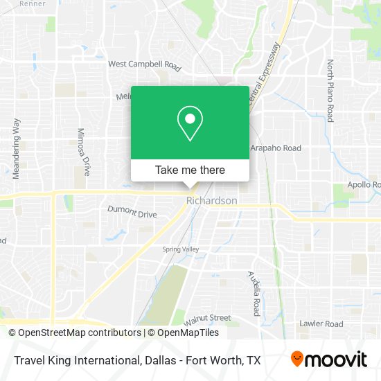 Travel King International map