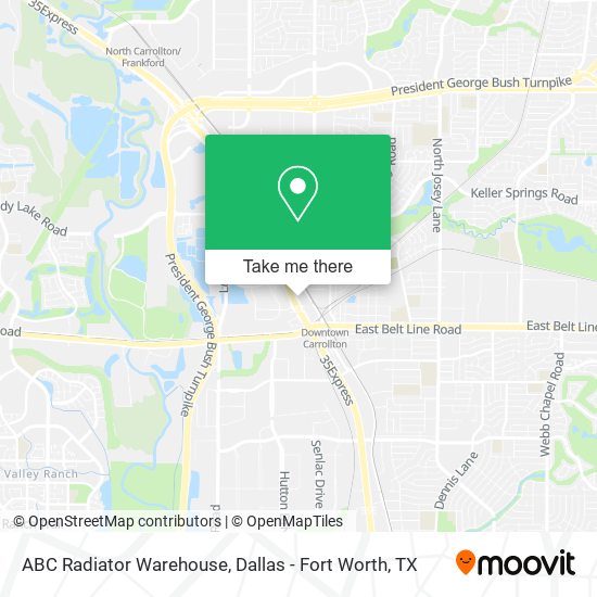 Mapa de ABC Radiator Warehouse