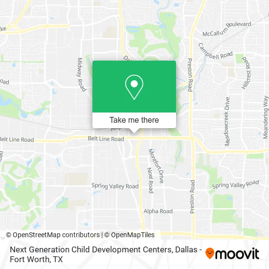 Next Generation Child Development Centers map