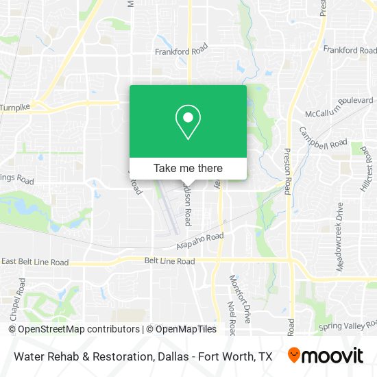 Water Rehab & Restoration map