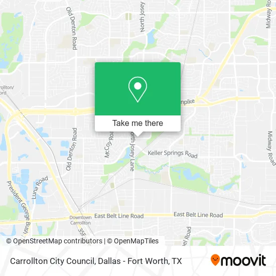 Carrollton City Council map